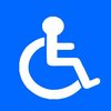 Warntafel, Behindertenschild, Rollstuhl, Behindertenaufkleber etc.